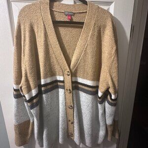Vince Camuto Cardigan XL like new varsity vibes